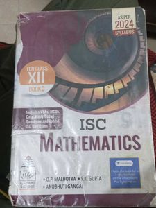 ISC Mathematics Class XII