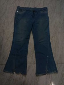 Flared Denim Jeans