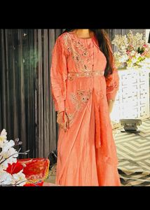 Designer Ethnic Gown With Handwork