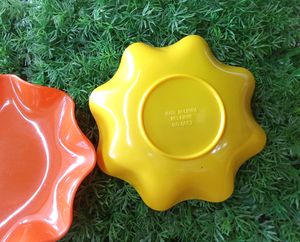 Multi Colour Plates / Orange And Yellow