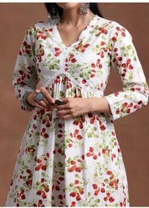 Floral Print Kurta Set