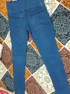 High-Waisted Denim Jeans