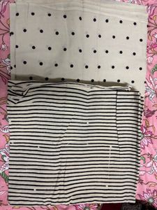 Stylish Top Bottom Unstitched Pure Cotton Set