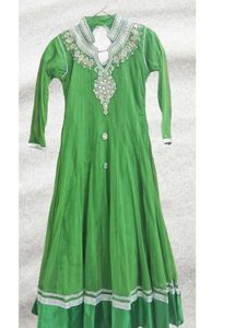 Green Dress Material