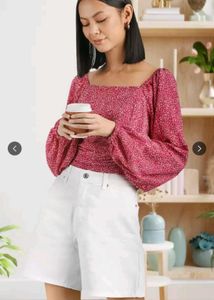 STREET 9 RED FLORAL TOP