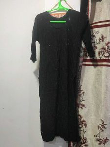 Black Kurti For Womens (M)