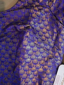 Purple Brocade Blouse