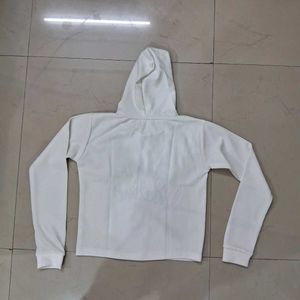White Graphic Hoodie top