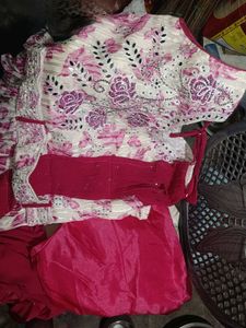 Ethnic Dress with attached duppata