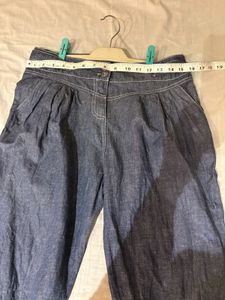 Stylish Denim Cropped Imported Pants