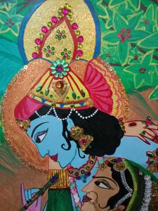 Lord Krishna Radha Amazing 😍 Painting