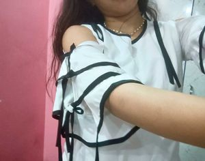 Stylish White Cold Shoulder Top