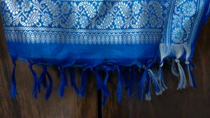 Blue Banarasi Stole