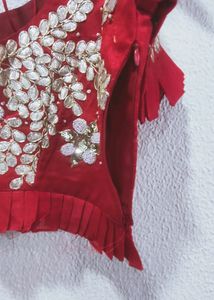 Gotta And Pearl  Hand Work  Blouse