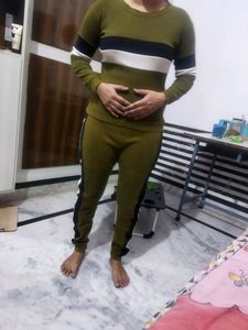 Track Suit Olive Green Colour