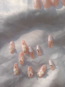 3D Crystal Diamond Nails Tips Professional Design