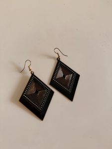 Diamond-Shaped Statement Earrings