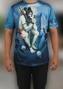 Lord Shiva Graphic Prented Tee