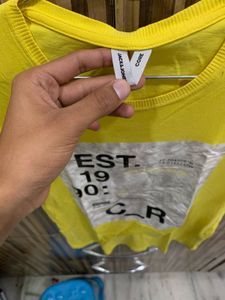 Yellow Graphic Print T-Shirt