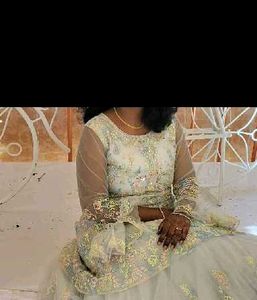 Fully Flared Gown With Three Layers Cancan