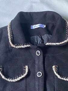 Black cropped jacket