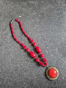 Red Beaded Necklace