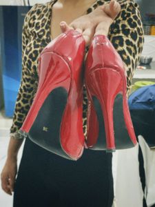 Red Heels with Bow