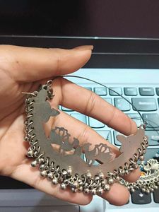 Ethnic Peacock Hoop Earrings