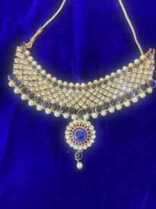 Elegant Blue Stone Jewelry Set