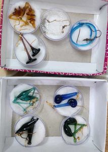 Hand Blown Glass Earrings - Unique Collection