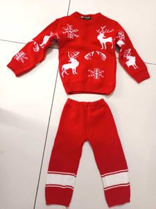 Festive Kids' Sweater Set