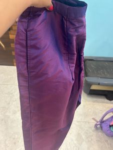 Purple Embroidered Kurta Set