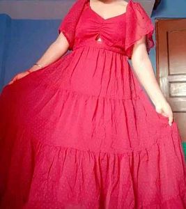 Red Maxi Dress - Flowy & Chic