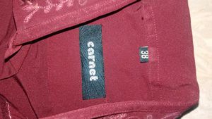 Maroon Embroidered Shirt