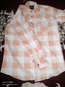 New Peach &amp; White Shirt