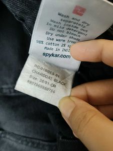 Spykar Men Midrise Straight Leg Cotton Jeans