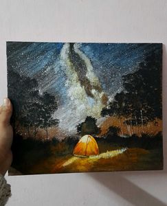 Camping Under the Stars Painting