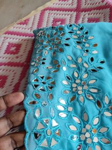 MIRROR WORK SAREE