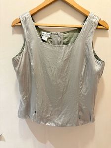 Square Neck Vintage Grey  Tank Top