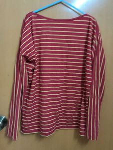 Striped Long Sleeve Top Branded