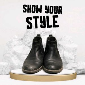 Men Black Leather Chelsea Boots | Stylish & Comfor