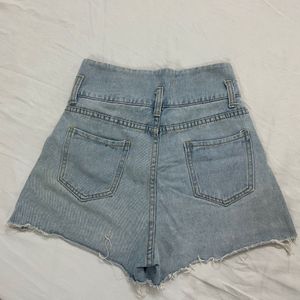 High Waisted Denim Shorts