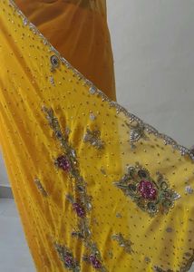 💛 Yellow Work Saree💛