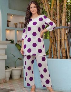 Polka Dot Kurta Set