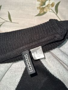 Argyle Pattern Turtleneck Sweater