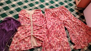 Floral sharara Set & Dupatta