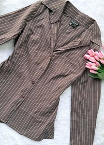 Zara Y2k Fitted Shirt