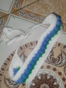 Crochet Tulip hand bend, handmade