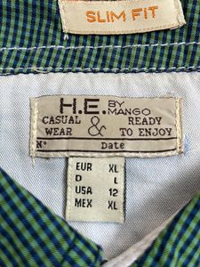 Mango Men shirt Size XL Slim Fit, Regular Fit L Size