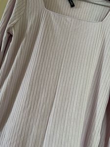 Lavender Ribbed Long Sleeve Top